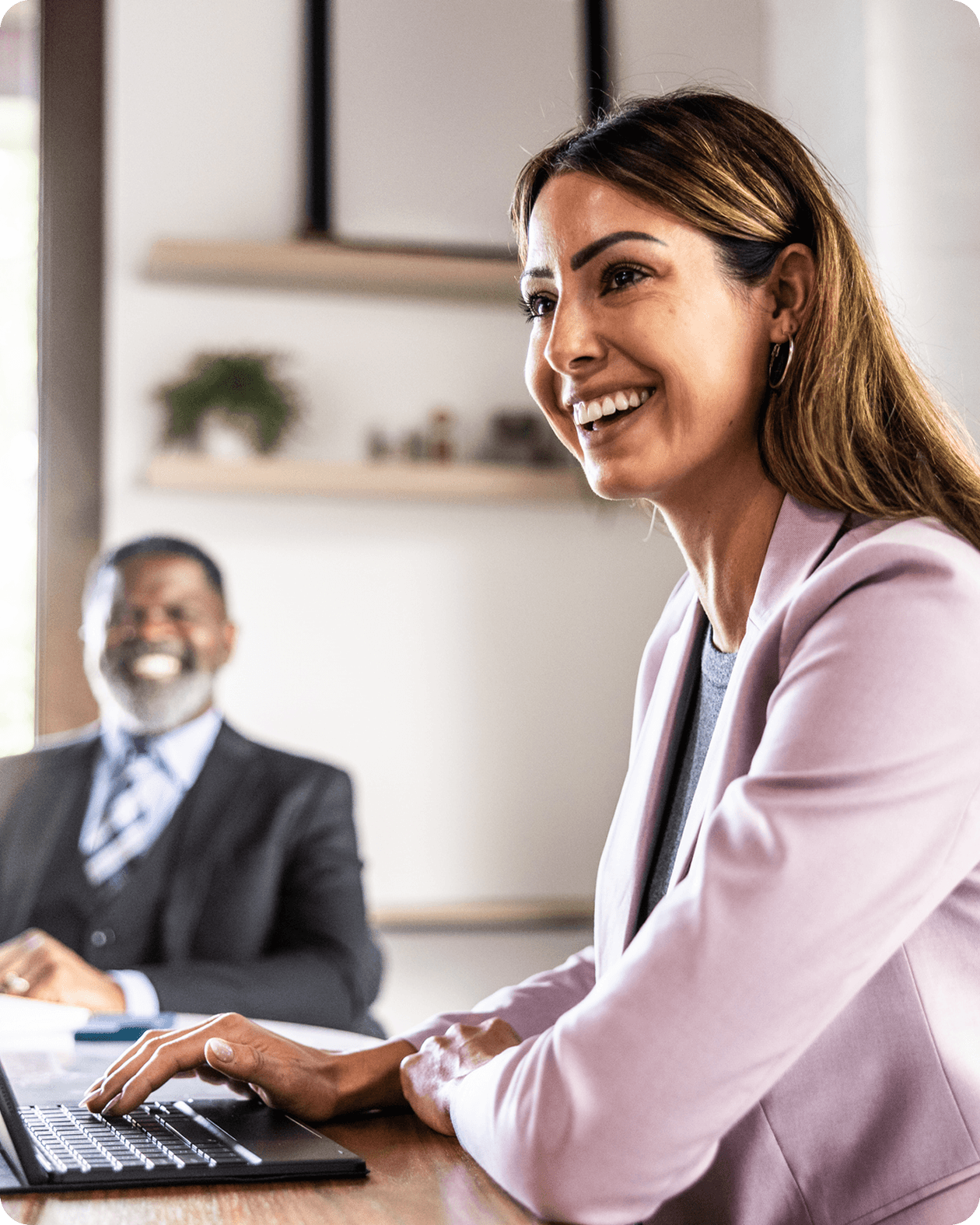 Aya Education woman giving a speech